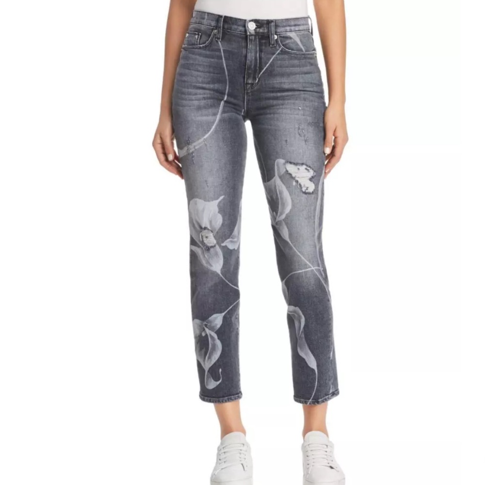 Hudson High Waist Straight Ankle Jeans